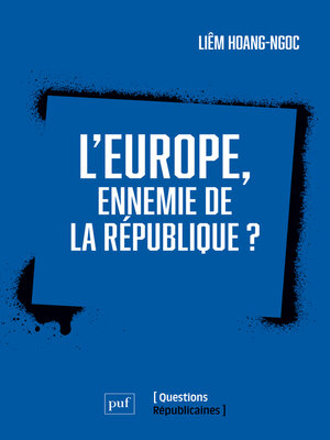 cover image of L'Europe, ennemie de la République ?